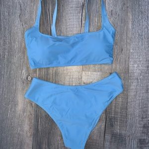 high waisted swim suit